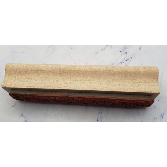 Fishy Friends School of Fish Wood Mounted Rubber Border Stamp - Picture 4 of 7